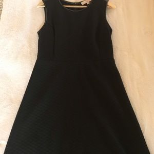 Black quilted dress